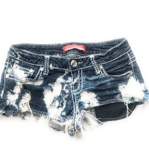 Ana di Jean Acid wash Distress booty shorts jun 7